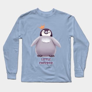 Emperor Penguin Chick 2 (Words) Long Sleeve T-Shirt